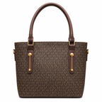 All-Over Patterned Structured Tote Bag MK