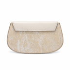 Pleated Textured Flap Chain Shoulder Bag