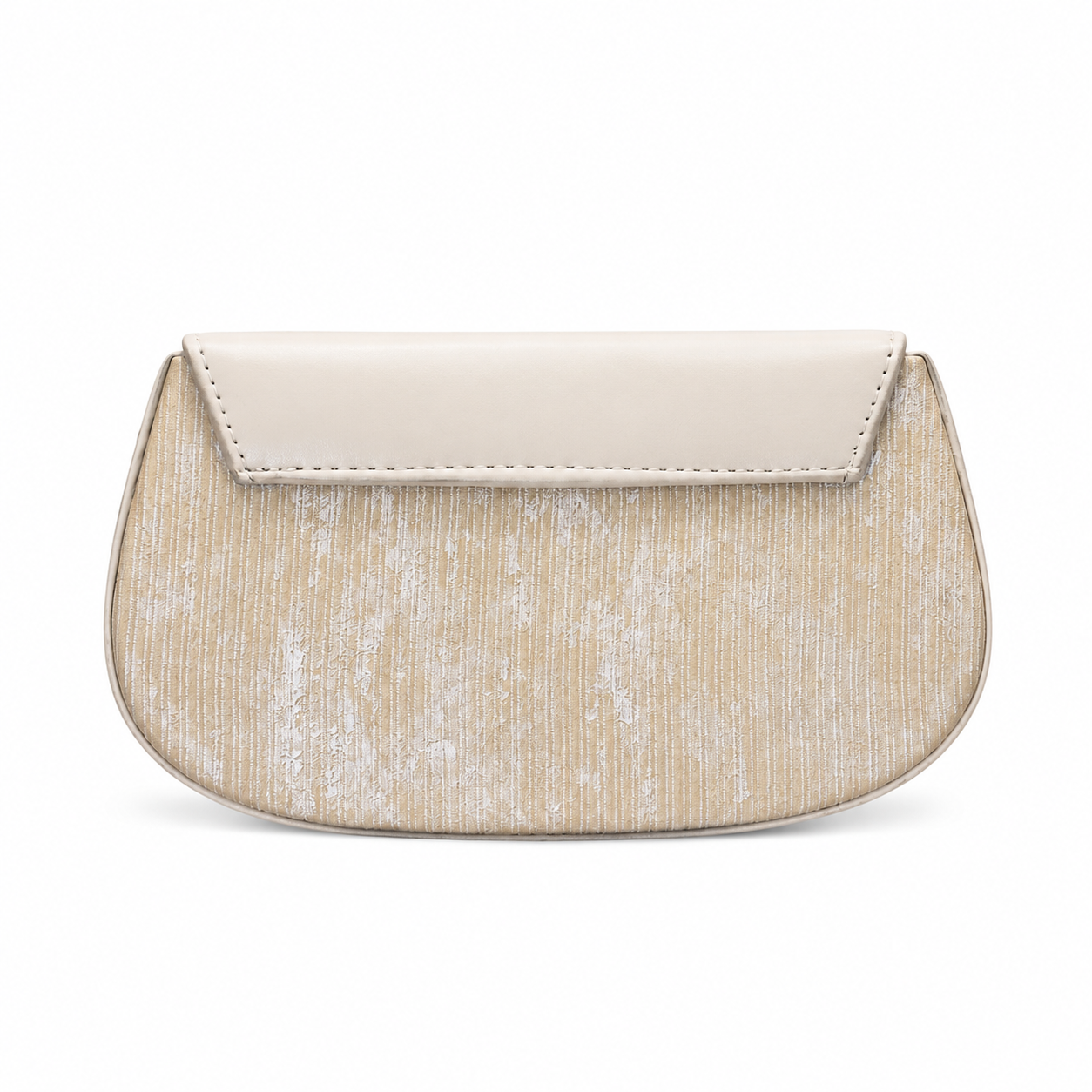 Pleated Textured Flap Chain Shoulder Bag