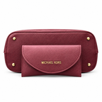 Structured Handbag with Matching Accessory Pouch