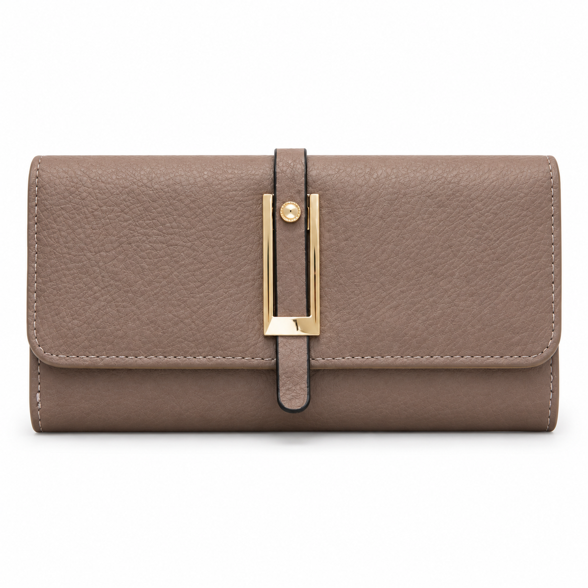 Textured Flap Clutch Wallet with Tassel Detail