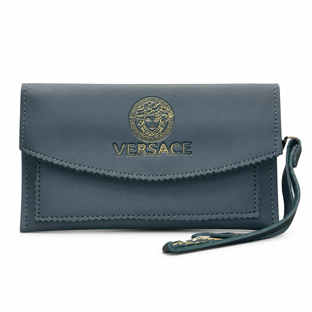 Scalloped Flap Wristlet Clutch