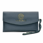 Scalloped Flap Wristlet Clutch