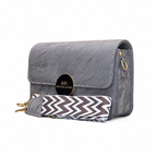 Marbled Flap Clutch Bag