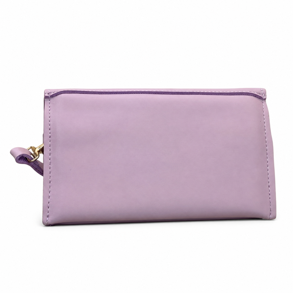 Scalloped Flap Wristlet Clutch