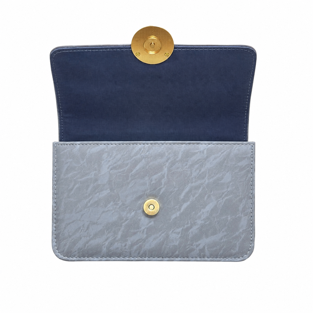 Marbled Flap Clutch Bag