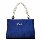 Pearl-Beaded Top-Handle Handbag