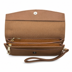 Scalloped Flap Wristlet Clutch
