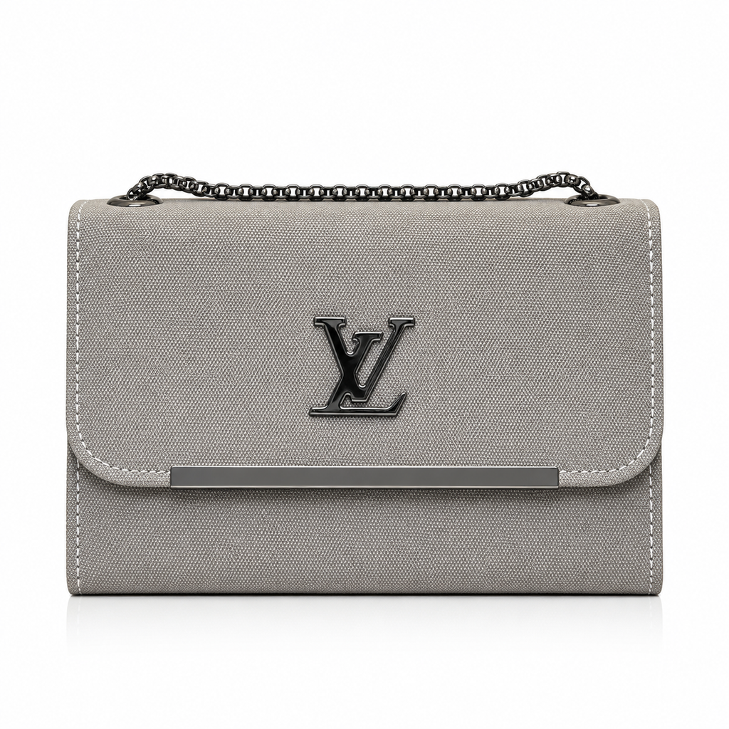 Textured Flap Chain Shoulder Bag