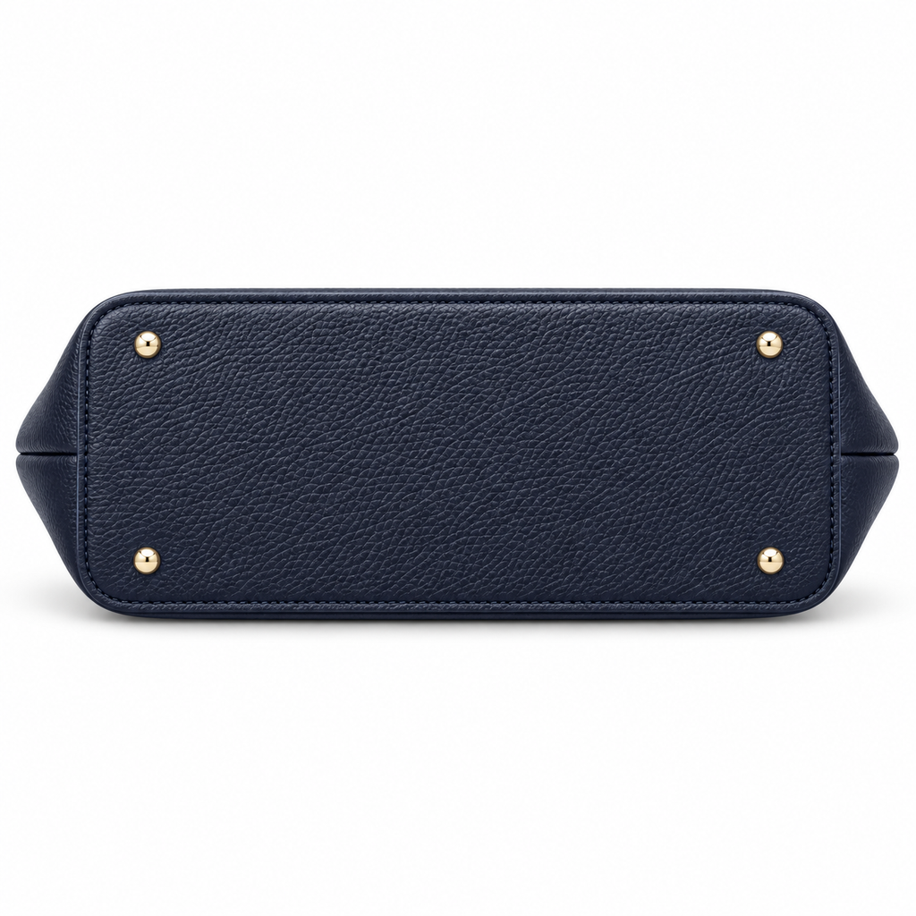 Structured Textured Shoulder Tote with Front Pocket