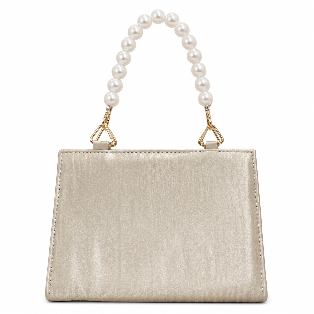 Pearl-Beaded Top-Handle Handbag
