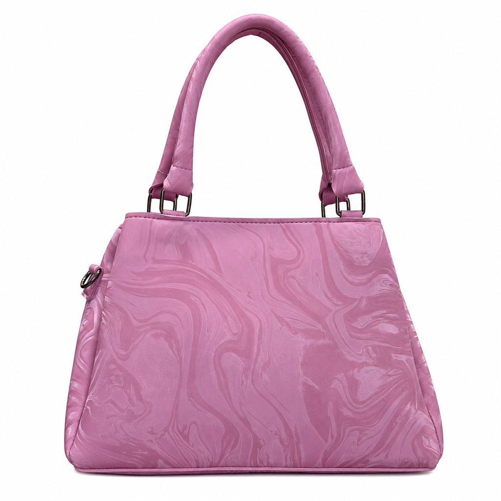 Marbled Structured Handbag