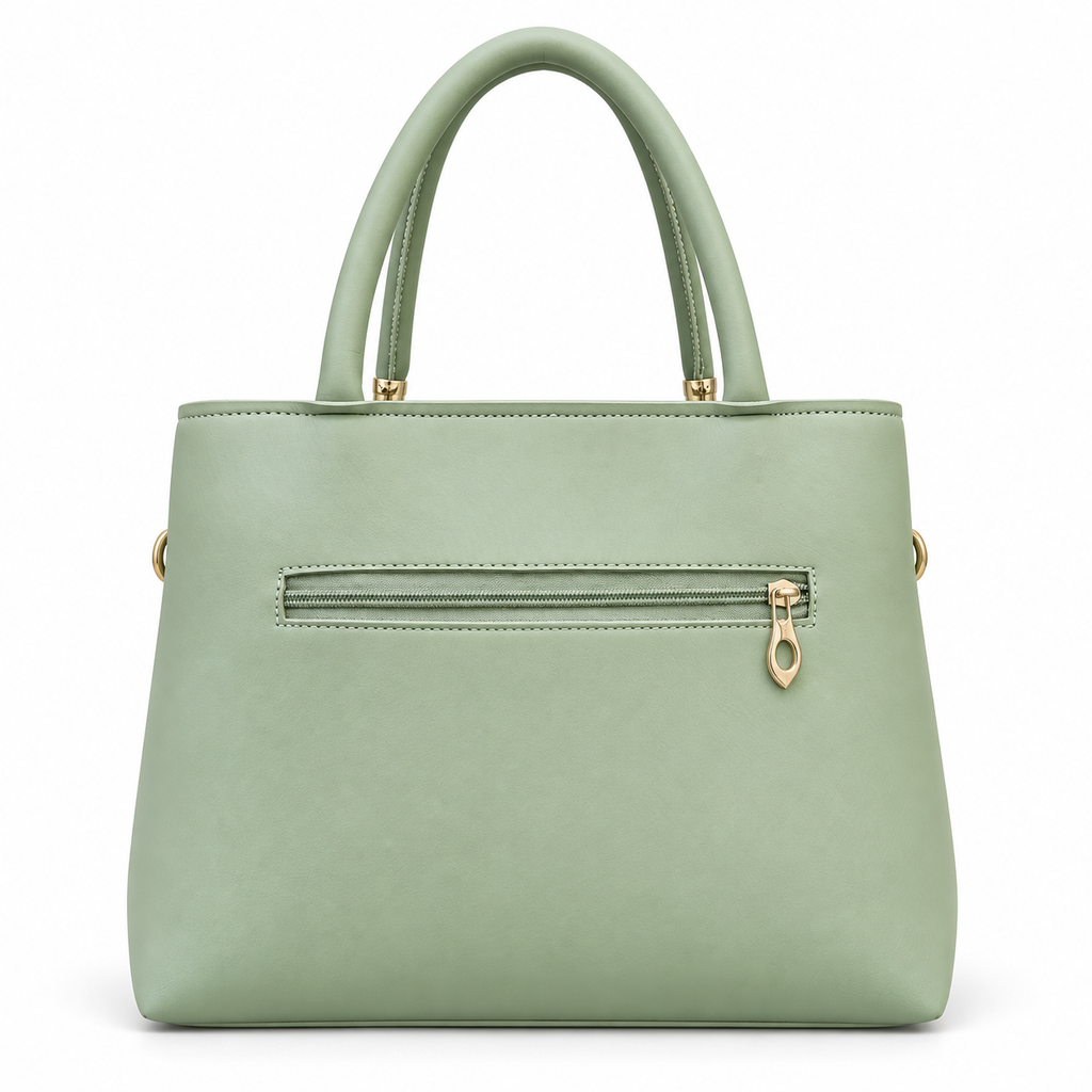 Patterned Top-Handle Handbag