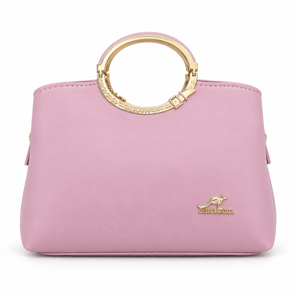 Ring-Handle Handbag