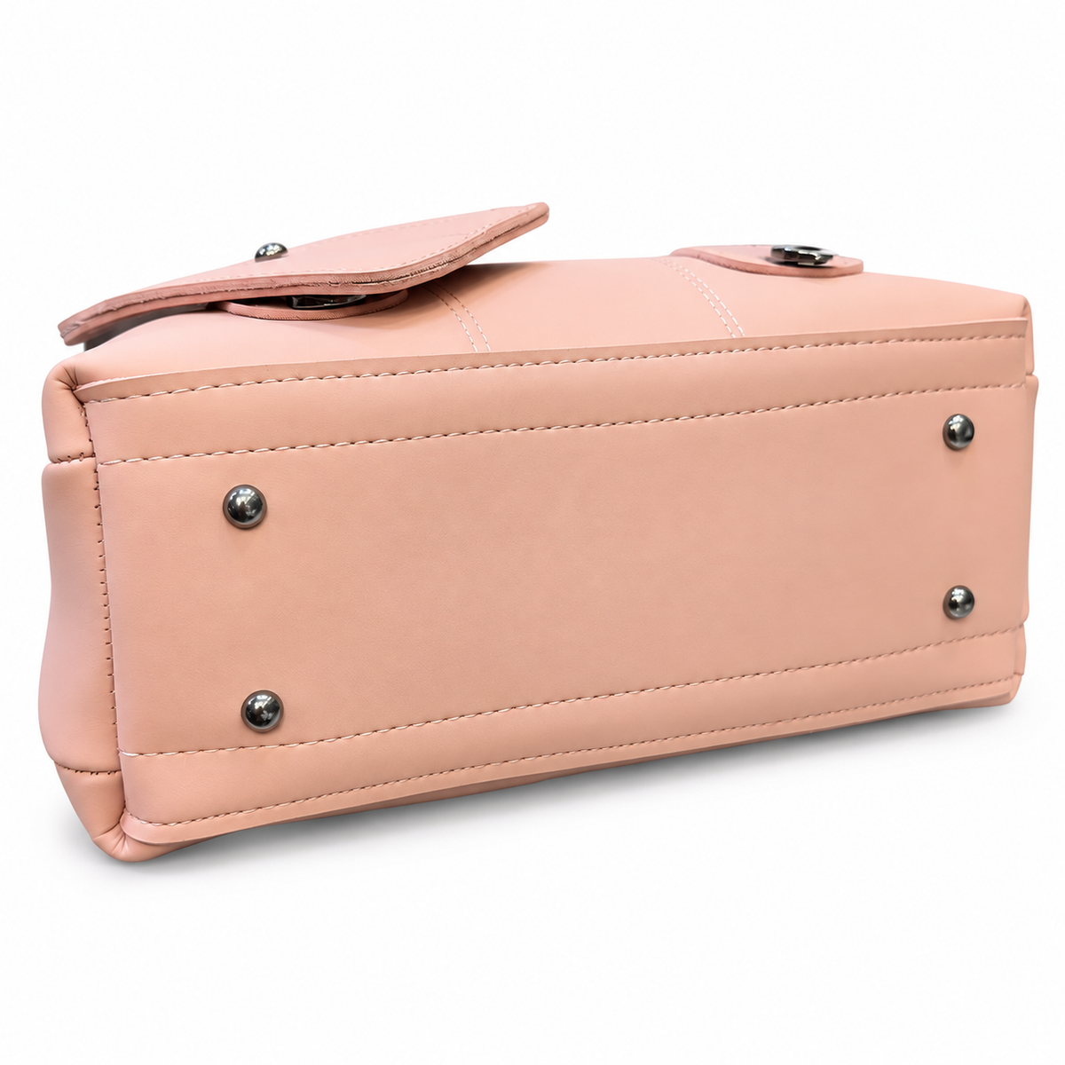 Top-Handle Handbag with Detachable Pouch