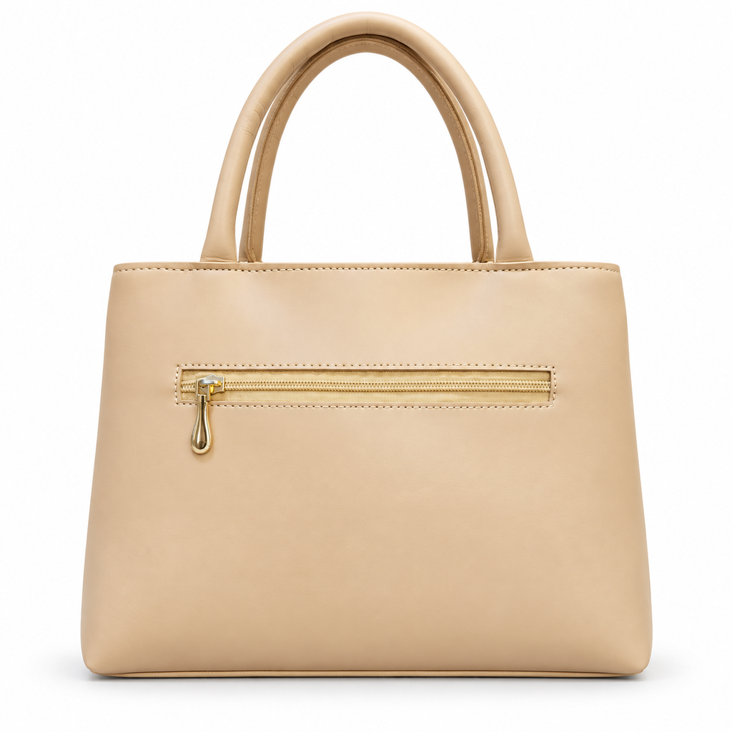 Patterned Top-Handle Handbag