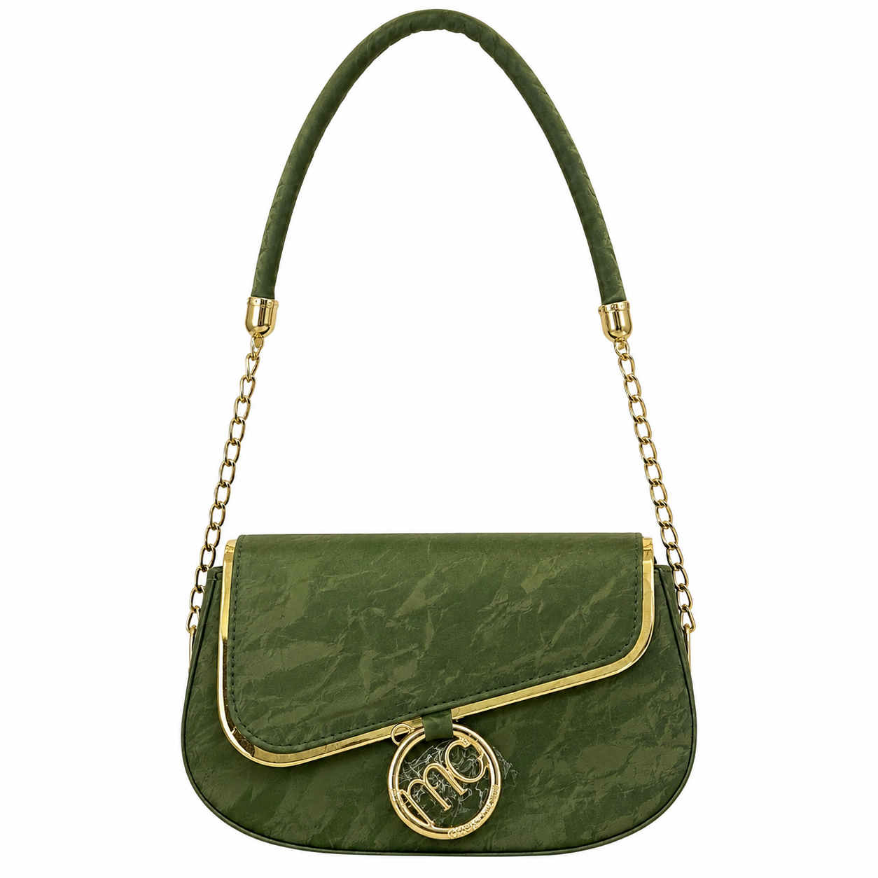 Light Marbled Chain-Shoulder Bag