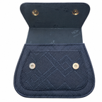 Textured Top-Handle Handbag with Scarf Accent
