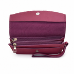 Scalloped Flap Wristlet Clutch