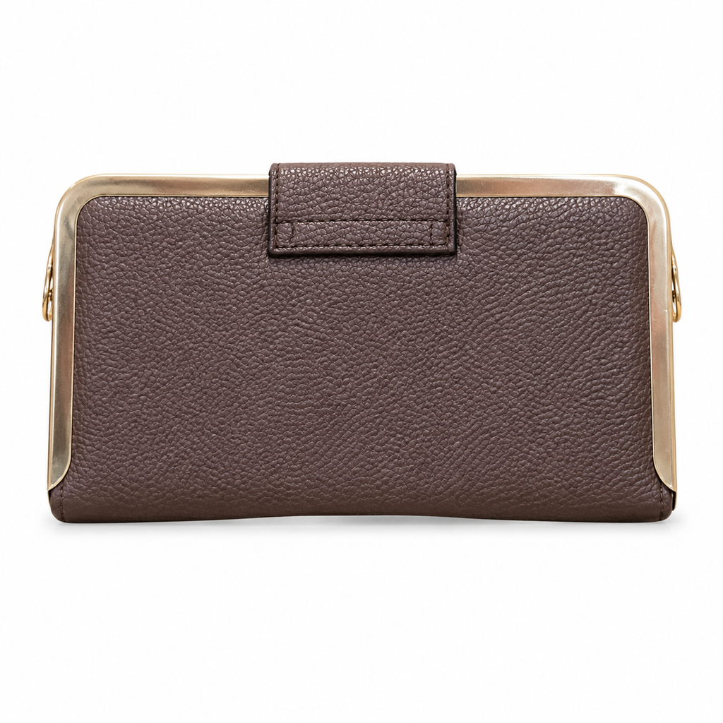 Quilted Frame Envelope Clutch