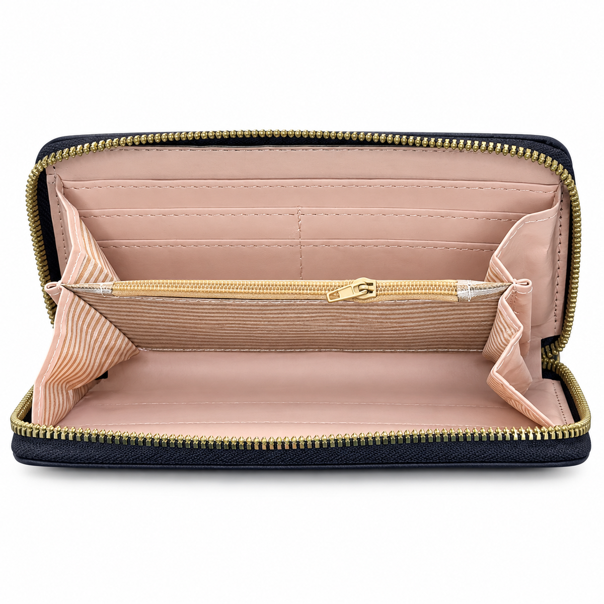Geometric Pattern Zipper Wallet