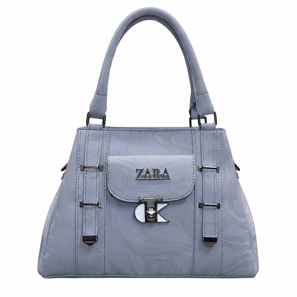 Marbled Structured Handbag