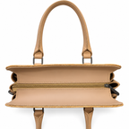 Crocodile-Embossed Structured Handbag