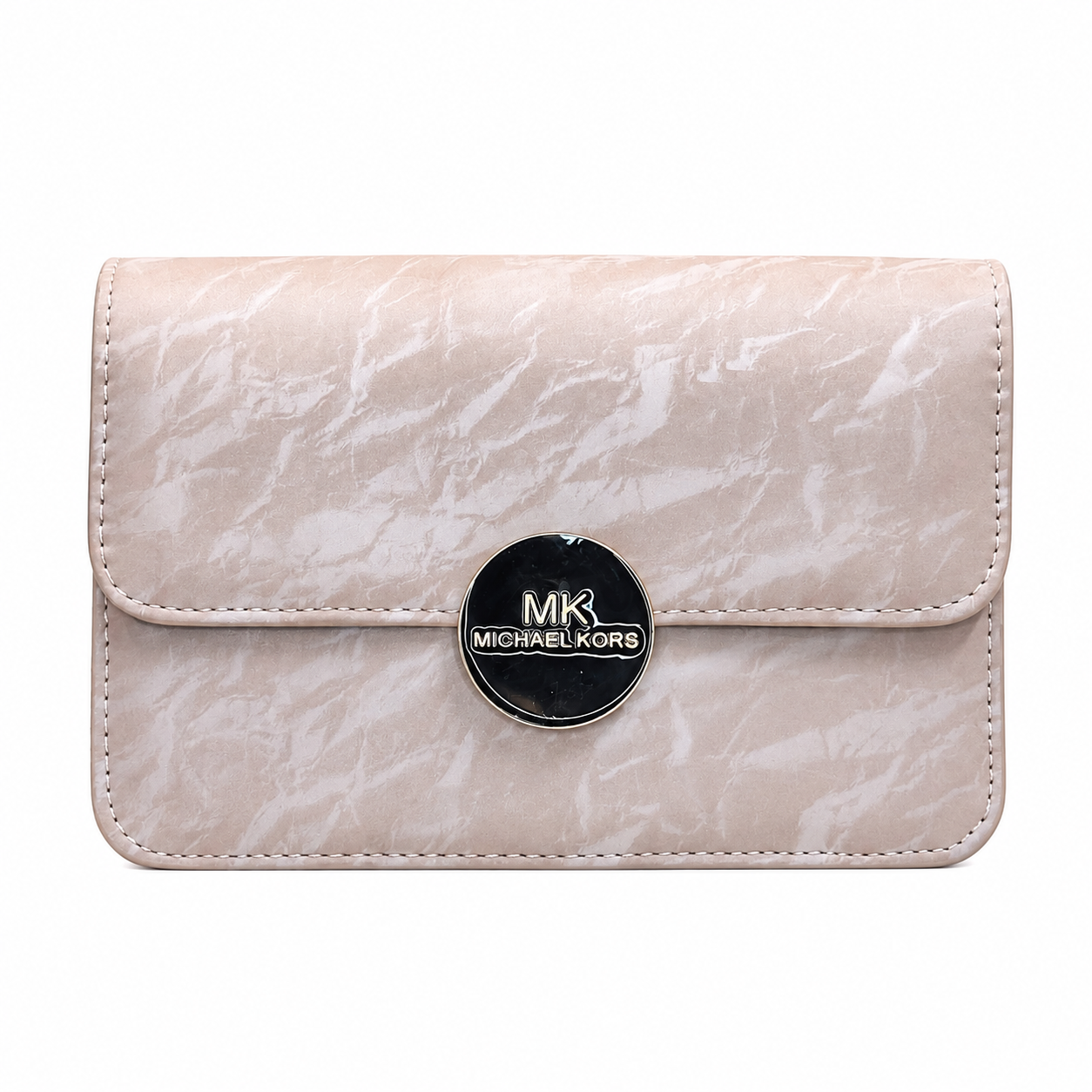 Marbled Flap Clutch Bag