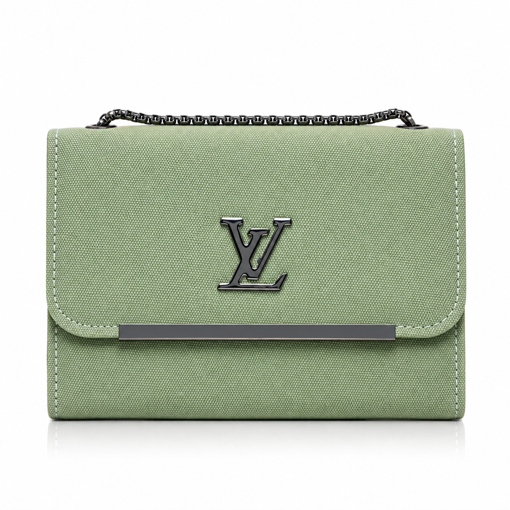 Textured Flap Chain Shoulder Bag
