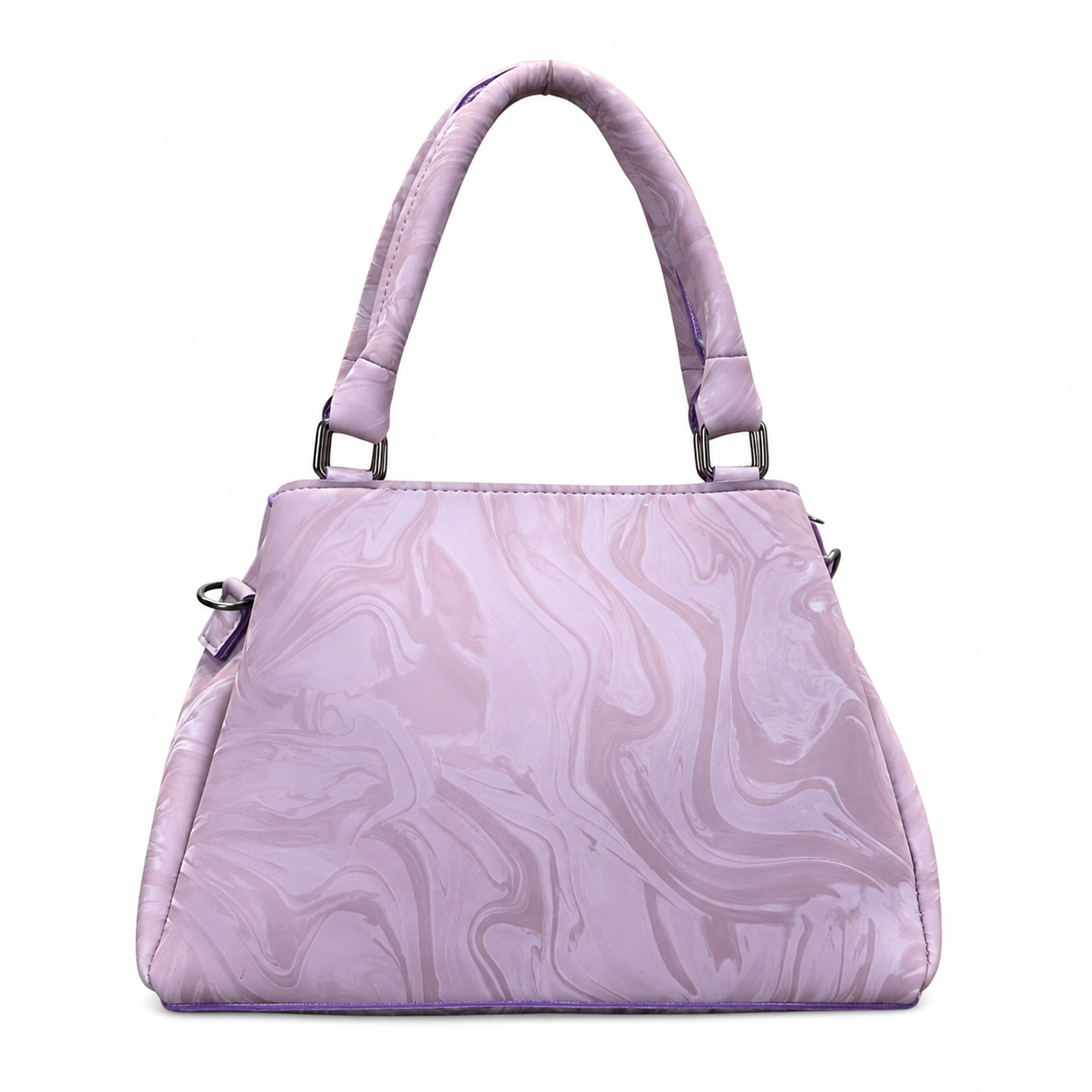 Marbled Structured Handbag