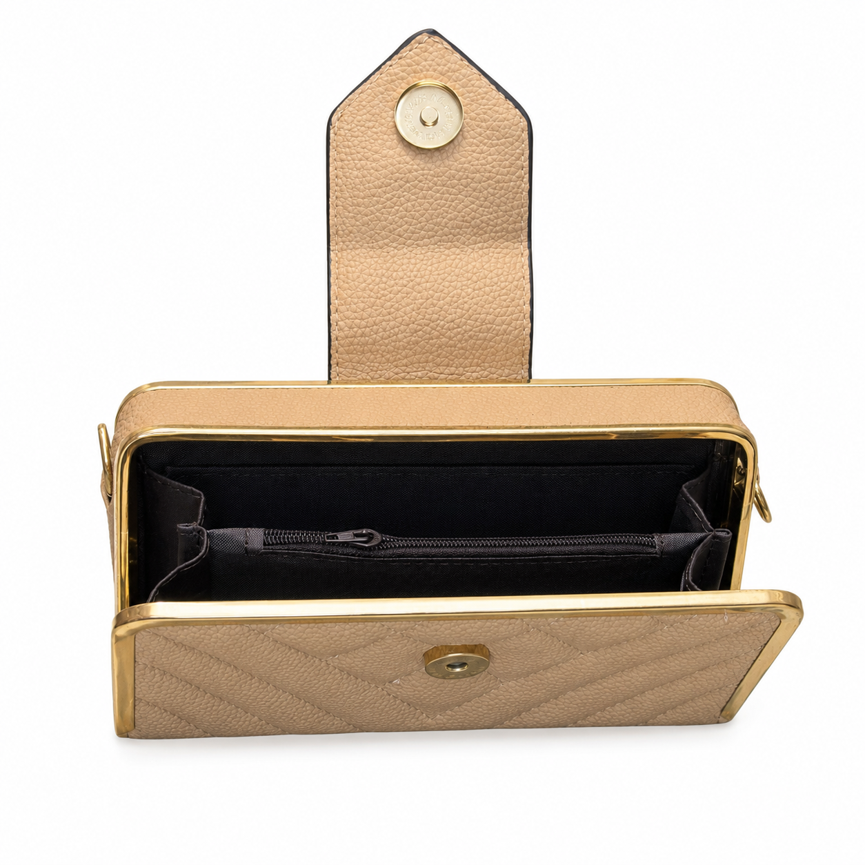 Quilted Frame Envelope Clutch