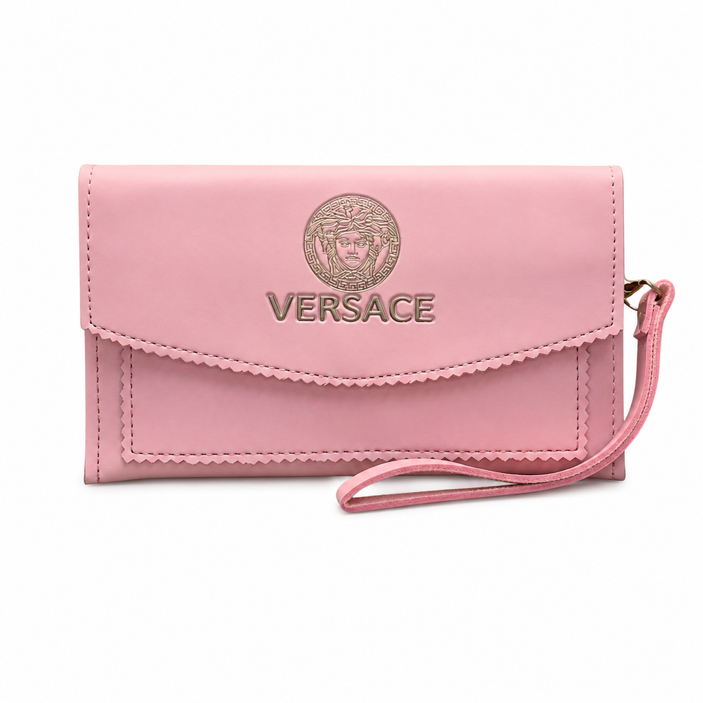 Scalloped Flap Wristlet Clutch