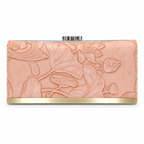 Floral Embossed Frame Clutch