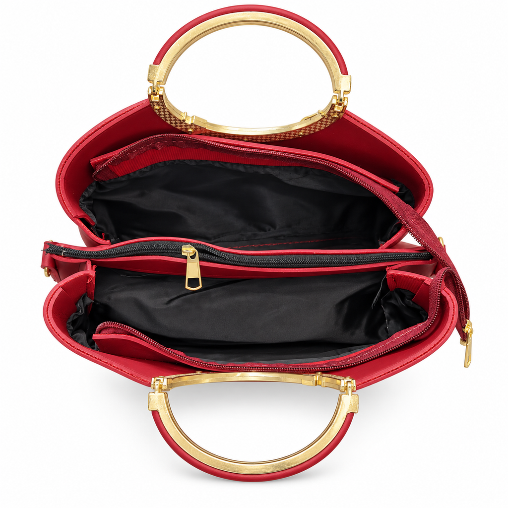Ring-Handle Handbag
