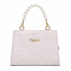 Pearl-Beaded Top-Handle Handbag