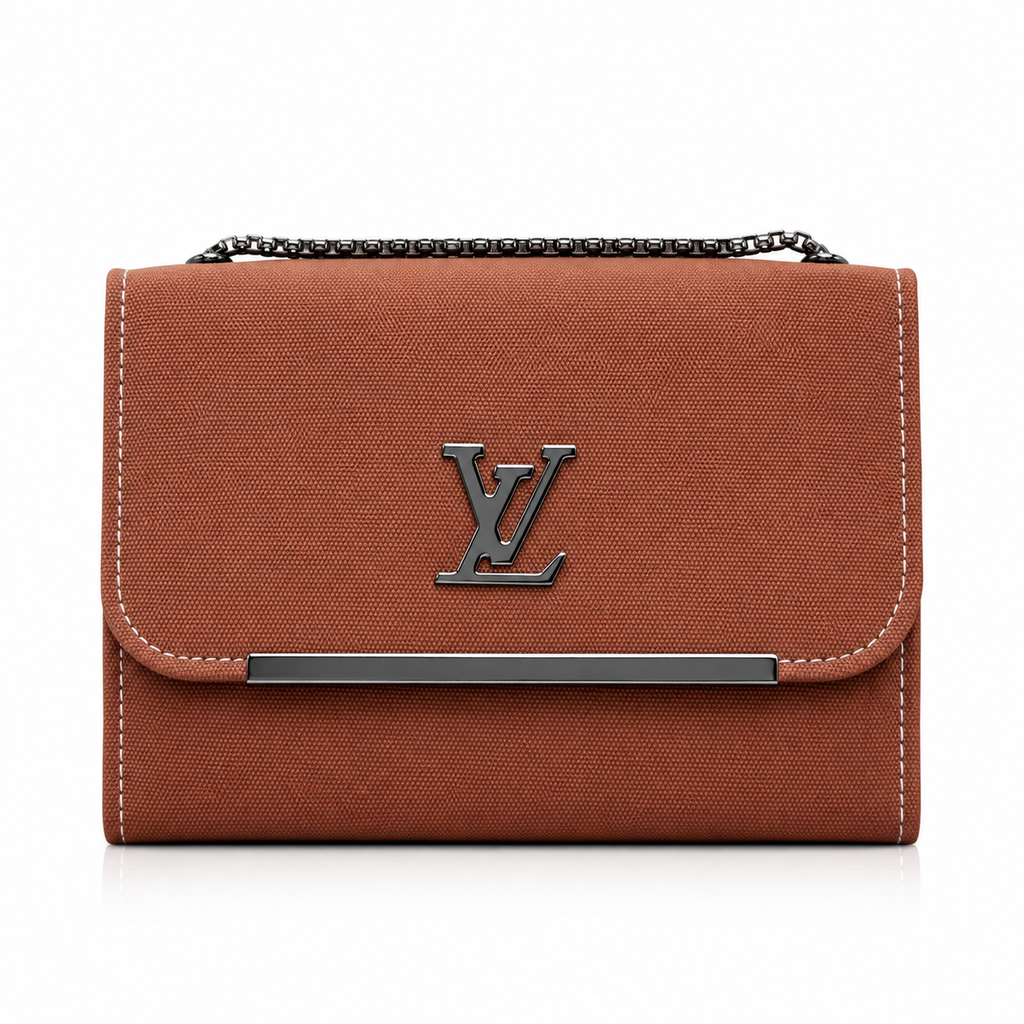 Textured Flap Chain Shoulder Bag