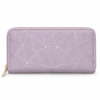 Geometric Pattern Zipper Wallet