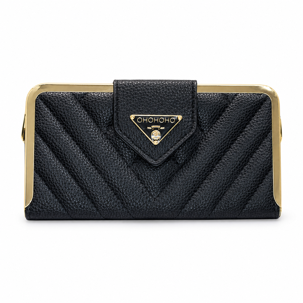 Quilted Frame Envelope Clutch