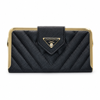 Quilted Frame Envelope Clutch