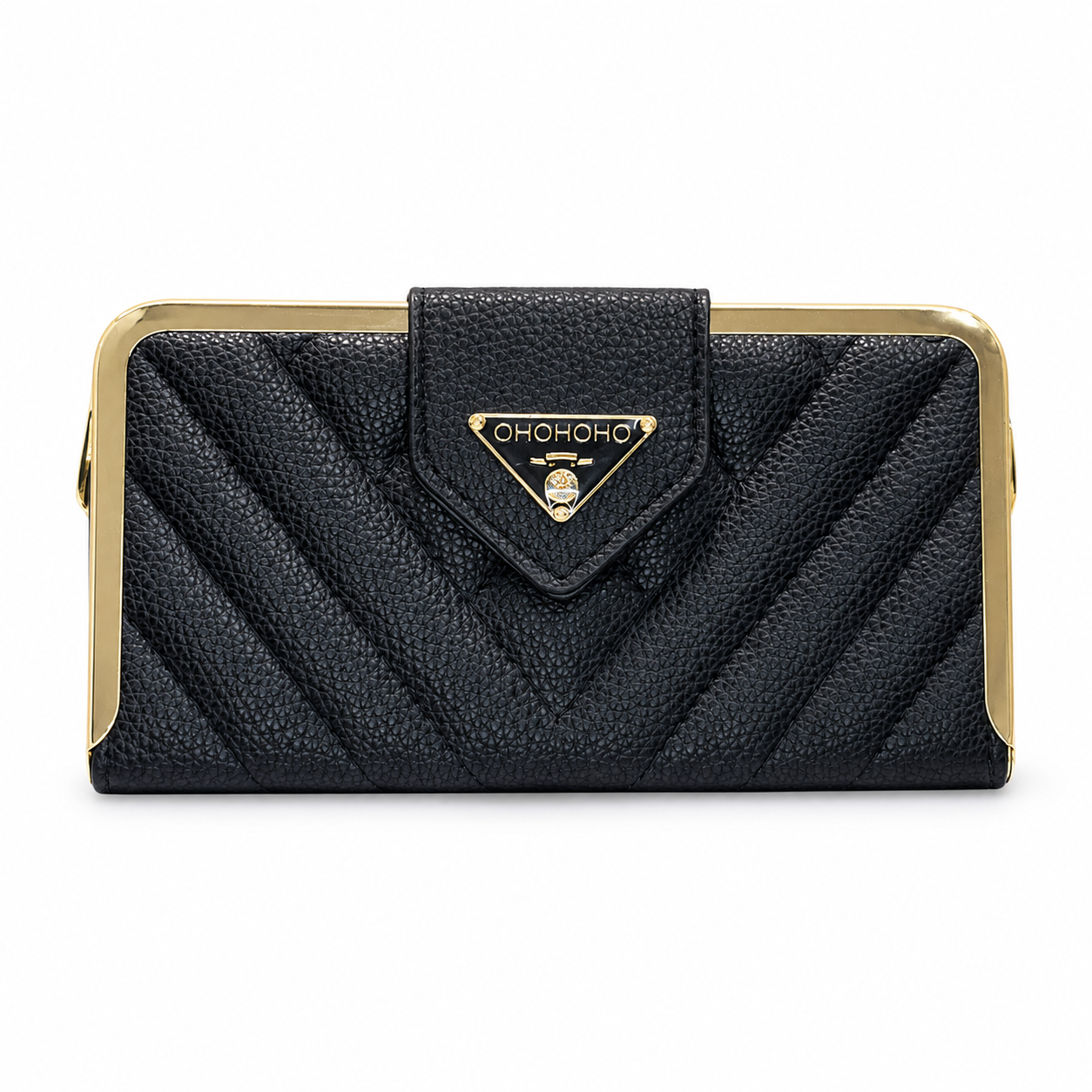 Quilted Frame Envelope Clutch