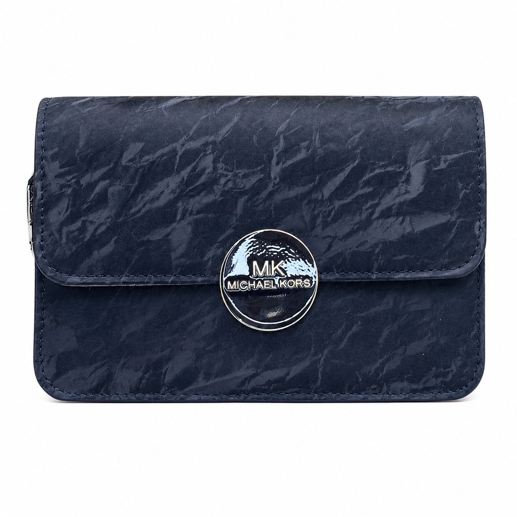 Marbled Flap Clutch Bag