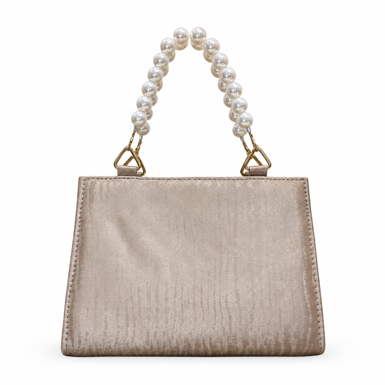 Pearl-Beaded Top-Handle Handbag