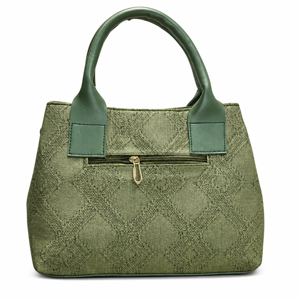 Structured Embossed Mommy Tote Bag