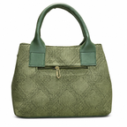 Structured Embossed Mommy Tote Bag