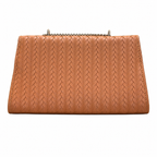Chevron Embossed Chain Shoulder Bag