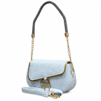 Light Marbled Chain-Shoulder Bag
