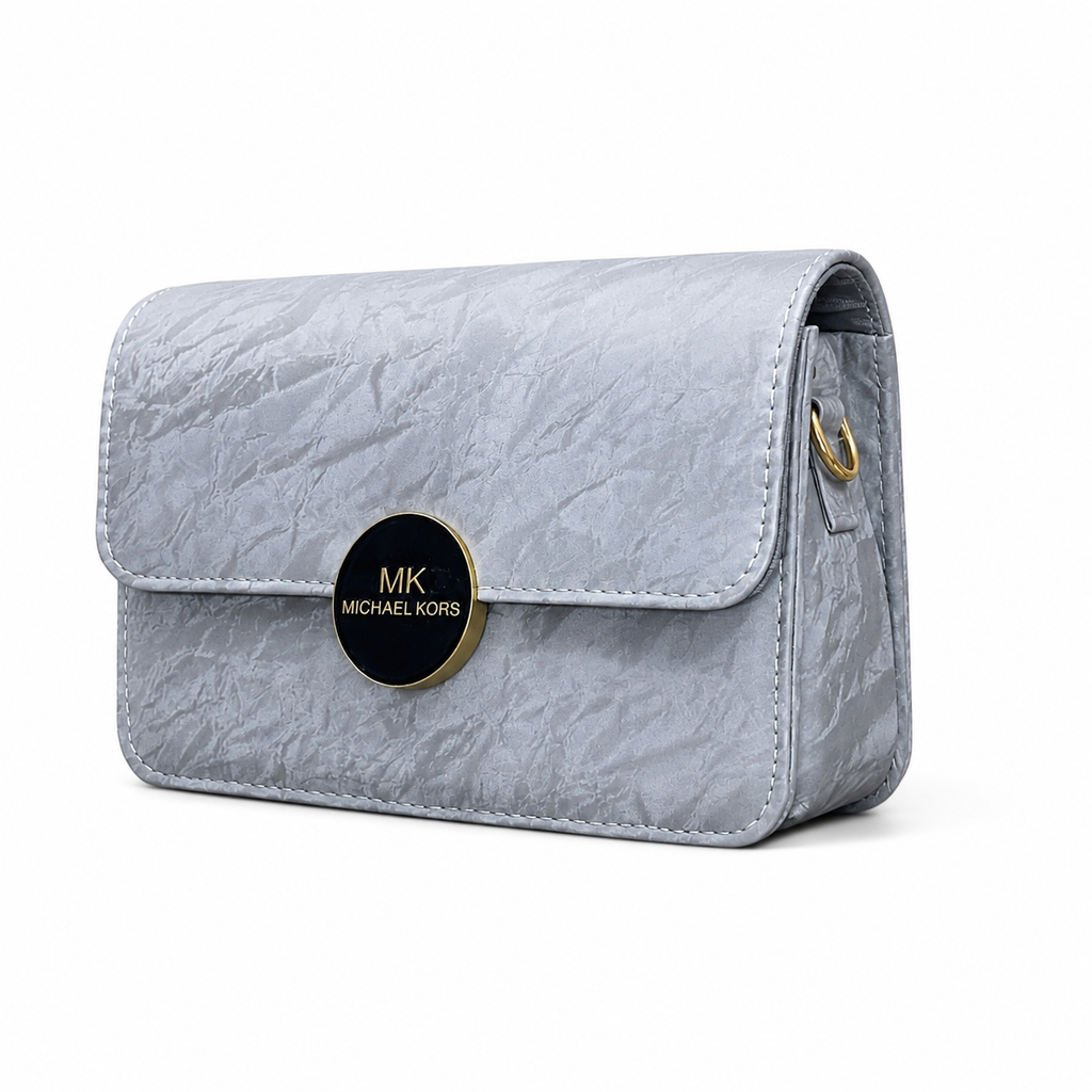 Marbled Flap Clutch Bag