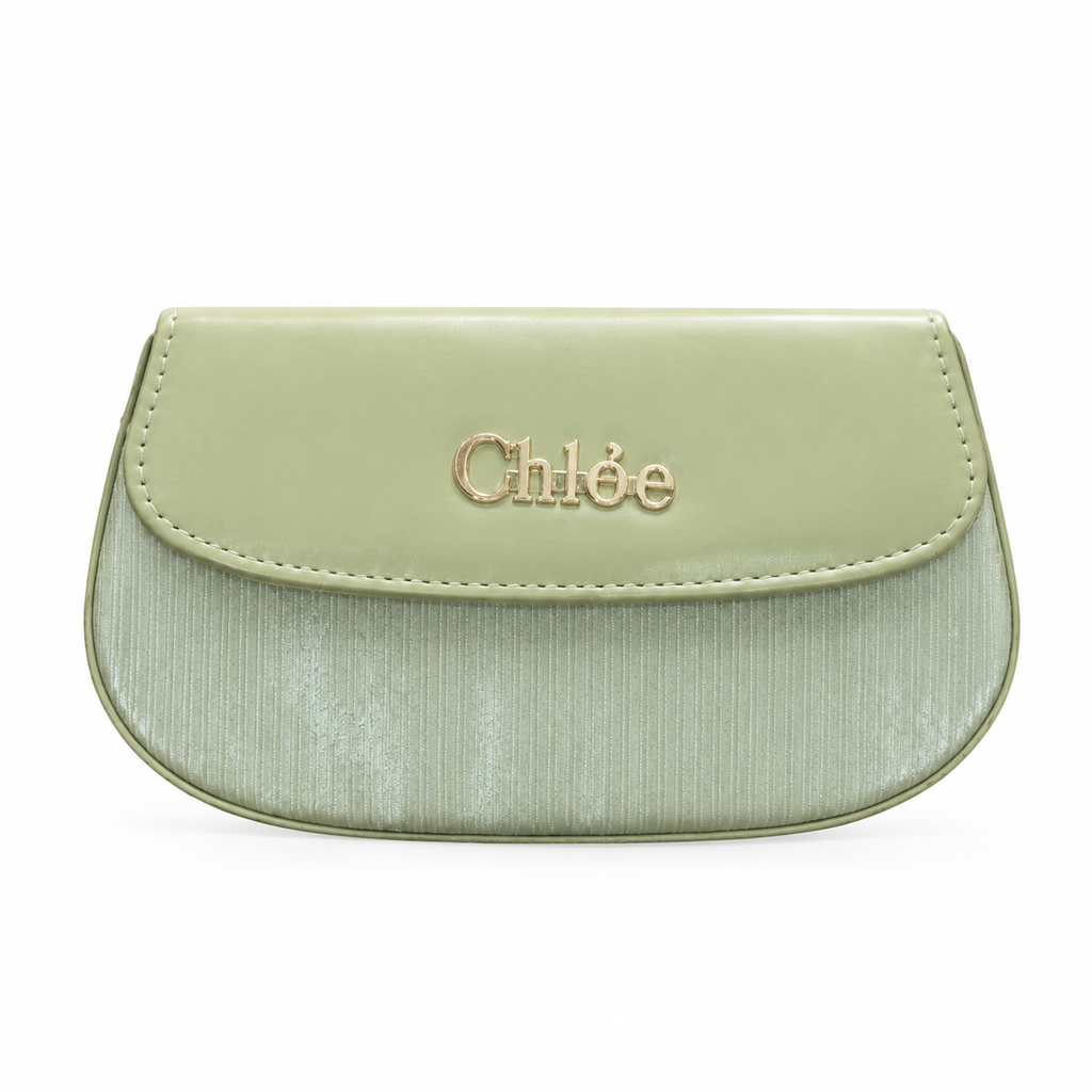 Pleated Textured Flap Chain Shoulder Bag