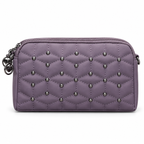 Quilted Beaded Zipper Clutch