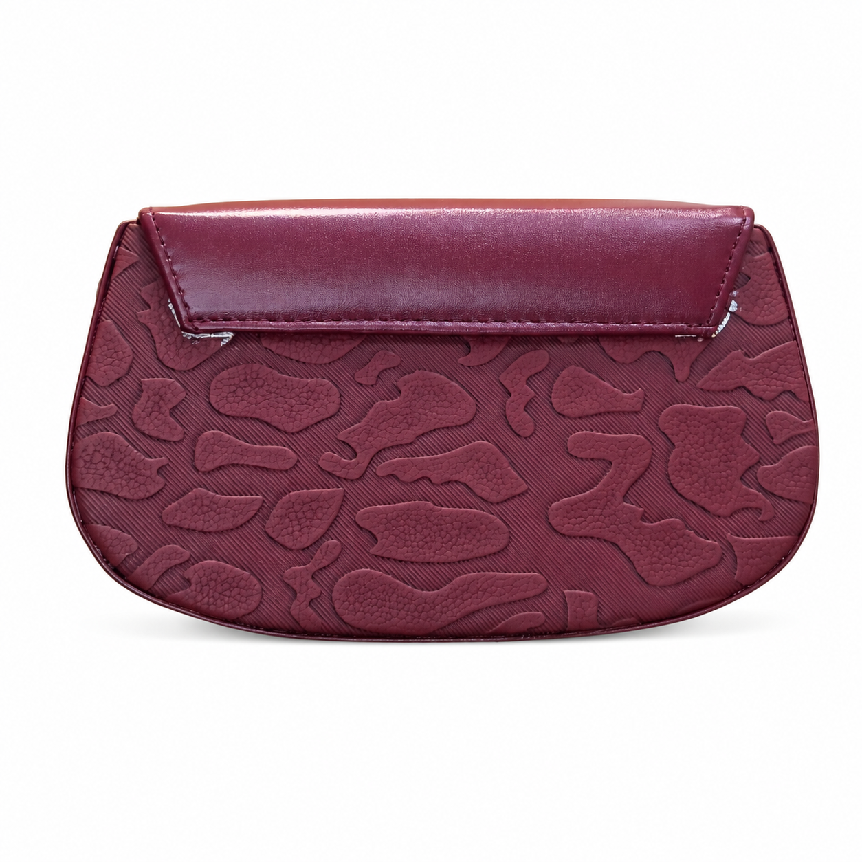 Pleated Textured Flap Chain Shoulder Bag